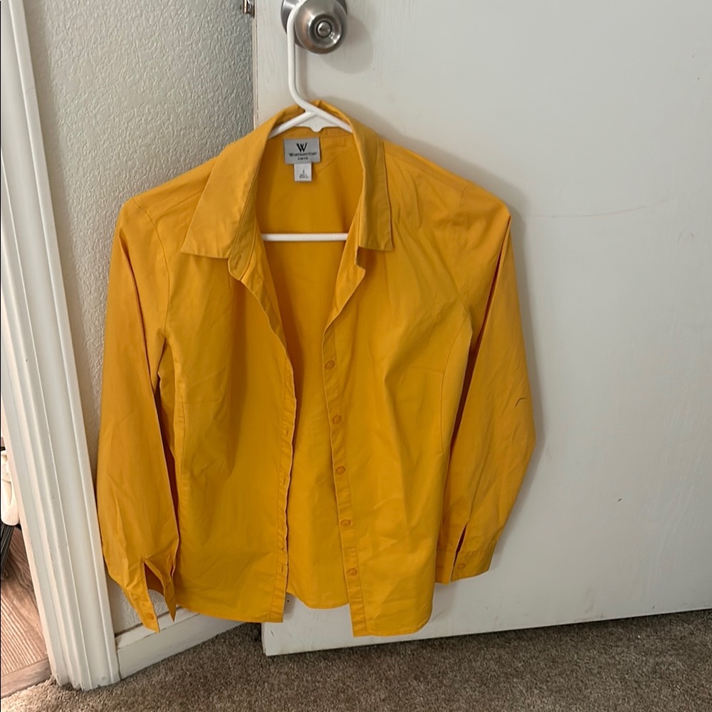 Yellow Button-Up Jacket